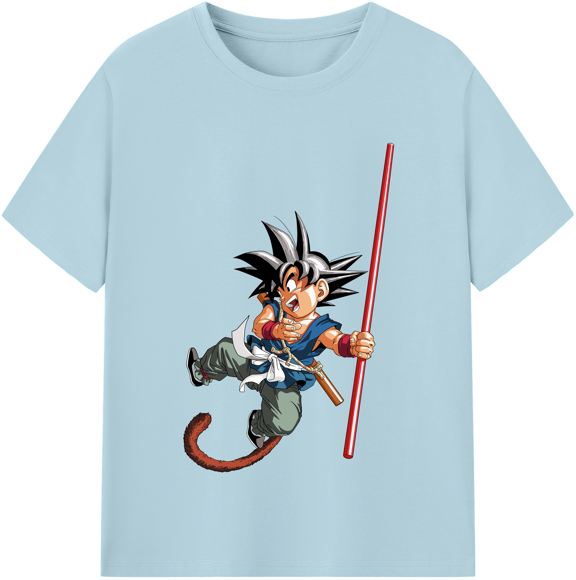 （画像用） ドラゴンボール 孫悟空（そん ごくう）Son Goku カカロット DRAGON BALL Kakarotto 綿100％半袖Tシャツ（フロントプリント）